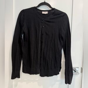 LOFT Classic Black Button Up Sweater
